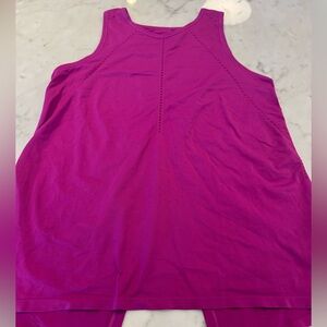 Athleta Women’s Magenta Tank Top, open back-can knot it, size Medium, EUC